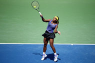 Serena Williams was voted as having the best forehand and serves.