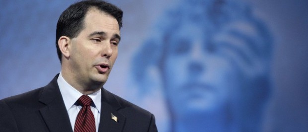 File photo of Wisconsin Gov. Scott Walker at the Conservative Political Action Conference in National Harbor Maryland