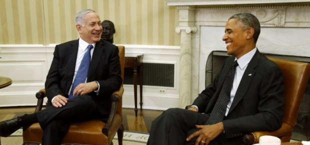 U.S. President Barack Obama meets with Israel's PM Benjamin Netanyahu at the White House in Washington