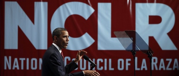 US President Obama addresses the annual conference of the National Council of La Raza in Washington