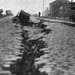 A large fissure formed on a San Francisco street after the 1906 earthquake.