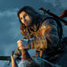 Middle-earth: Shadow of Mordor:  The protagonist Talion, who seeks to avenge his wife’s killing, rides a creature in a scene from this video game.