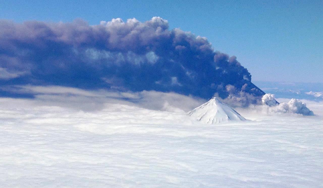 Two Volcanoes Erupting in Alaska