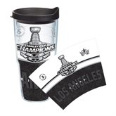 Los Angeles Kings 2014 Stanley Cup Champions 24oz. Wrap Tumbler with Lid