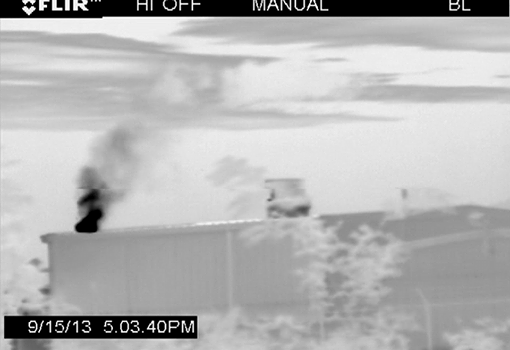 Photo: The Carr family of Fayette County, PA has been sickened for years by air pollution from a nearby compressor station—but neither the state nor the operator have ever acknowledged it. 

Read their story here: http://bit.ly/1td6RWP

Pictured: FLIR images show what the naked eye can't see -- toxic emissions billowing off the compressor station.