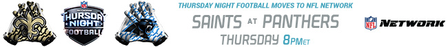 Thursday Night Football - Saints at Panthers