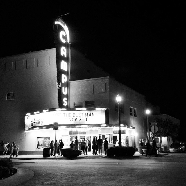 Campus Theatre by Denton Camera Exchange. 
