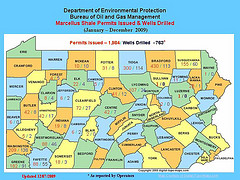 PA Permits Issued & Wells Drilled 2009