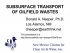 Subsurface Transport of Oilfield Wastes