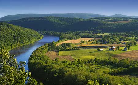 Bradford County, PA, where in 2011 a large spill occurred at a Chesapeake Energy drilling operation. Photo: Nicolas