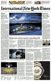INYT Asia Front Page