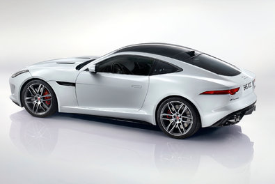 The 2015 Jaguar F-Type R coupe has a supercharged 5-liter V8 making 550 horsepower.