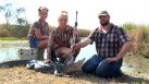 A Texas Tech University cheerleader who drew ire online in June after posting pictures from a hunting trip to Africa on her Facebook fan page has launched her own hunting show on YouTube.  The premiere episode of "Game On," sponsored by Remington Arms Company and posted Oct. 21, shows Kendall Jones and friend Taylor Altom follows the pair as they hunt, kill and harvest an alligator in Lake Charles, Louisiana.