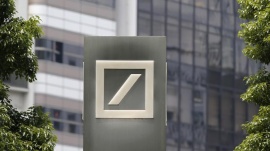 A logo of Deutsche Bank is seen in Tokyo July 16, 2014. REUTERS/Toru Hanai 