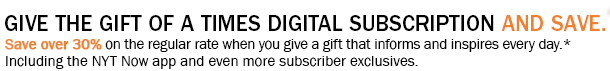 Give The Gift of a Times Digital Subscription and Save.