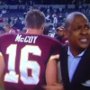 Redskins VP of Communications physically stops ESPN reporter from interviewing Colt McCoy