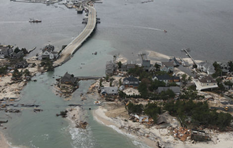 NJ damage from Hurricane Sandy