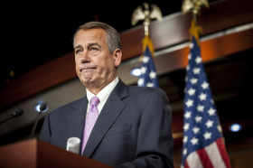 House Speaker John Boehner Holds Weekly News Conference