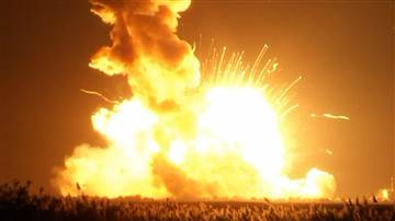 Unmanned NASA rocket explodes on takeoff