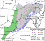 Map of Marcellus Shale Region