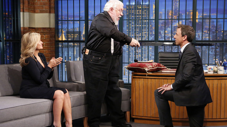 Amy Poehler made George R.R. Martin's 'Late Night' visit epic: Watch
