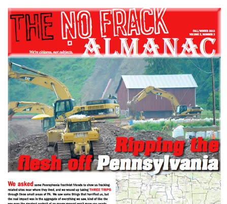 thumbnail of a newsletter, the No Frack Almanac