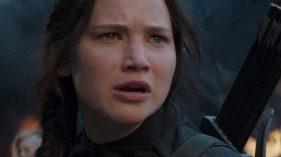 A screenshot from the trailer for "The Hunger Games: Mockingjay - Part 1." (Lionsgate)