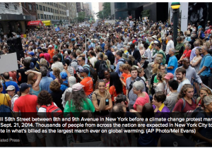 Entire Climate March Video 400,000 Marchers in 4 Minutes 