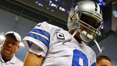 Romo's Back May Be a Game-Time Decision