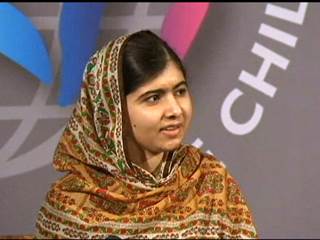 Malala Donates Award for Gaza Children