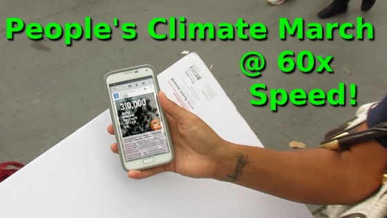 People’s Climate March — 60x normal speed!