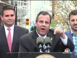 Chris Christie Scolds Heckler at Hurricane Sandy Event