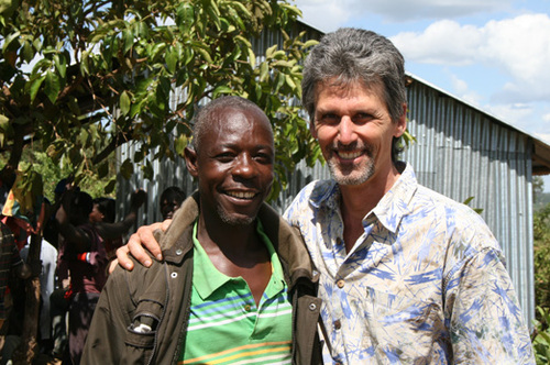 Marc Choyt is shown with artisan miner, Suleiman Otierno Aliwa