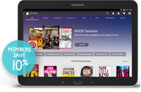 Samsung Galaxy Tab(R) 4 NOOK(R) 10.1; Members Save 10%