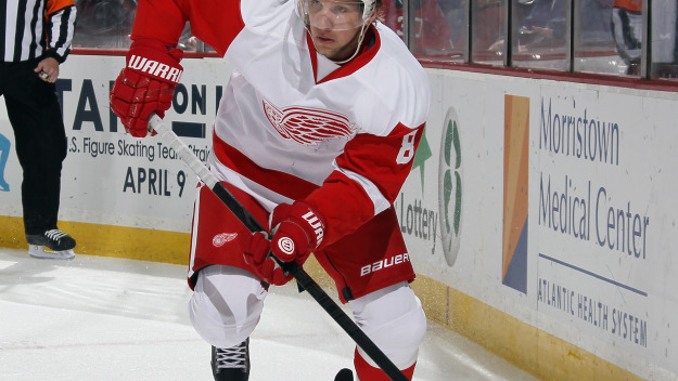 Justin Abdelkader #8 of the Detroit Red Wings (Photo by Bruce Bennett/Getty Images) FILE PHOTO