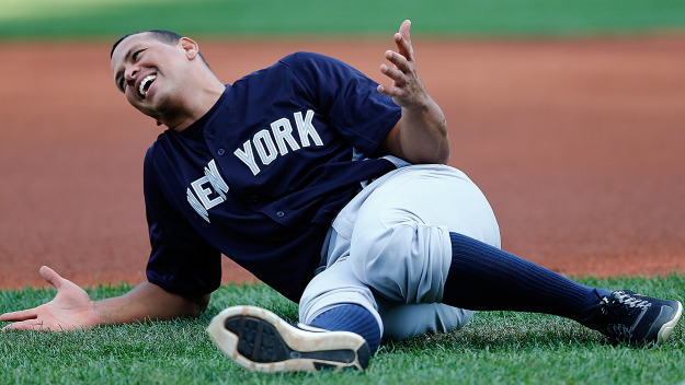 Yankees third baseman Alex Rodriguez (Photo by Jim Rogash/Getty Images)