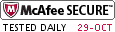 McAfee SECURE sites help keep you safe from identity theft, credit card fraud, spyware, spam, viruses and online scams