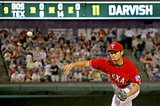 Texas Rangers MLB baseball no-hitter Yu Darvish