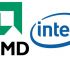 Logos on Intel and AMD