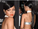 Rihanna’s Sexy Long Ponytail & Bold Lip At amfAR Gala
