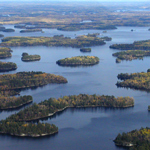 Aerial view of Voyageurs National Park