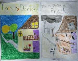 Ethan Soha drew “before” and “after” pictures to show his anxiety over a nearby gas well.