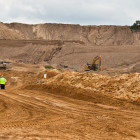 An overview of the 400-acre plot of Preferred Sands mine in Blair, Wis., in Trempealeau County on June 20, 2012.