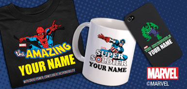 Personalized Marvel Super Hero Gifts