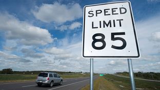 The 85 mph speed limit on a portion of the SH 130 toll road between Austin and Seguin is the highest speed limit in the nation.