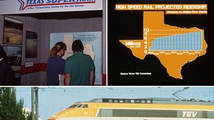 More than 20 years ago, Texas TGV was approved to build a high-speed rail line that would connect Dallas and Houston. It was projected to carry millions of passengers. But the "Texas Supertrain" project never secured the necessary funding and collapsed.