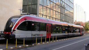 Capital Metro's current MetroRail line runs between downtown Austin and the northern suburb of Leander. A proposed 2014 bond measure could go toward expanding light rail in Austin if voters give the plan the green light.