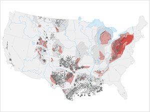 Map: Natural gas drilling (4:3)