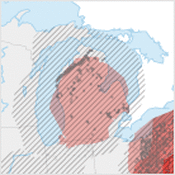 Map: Natural gas drilling (4:3)