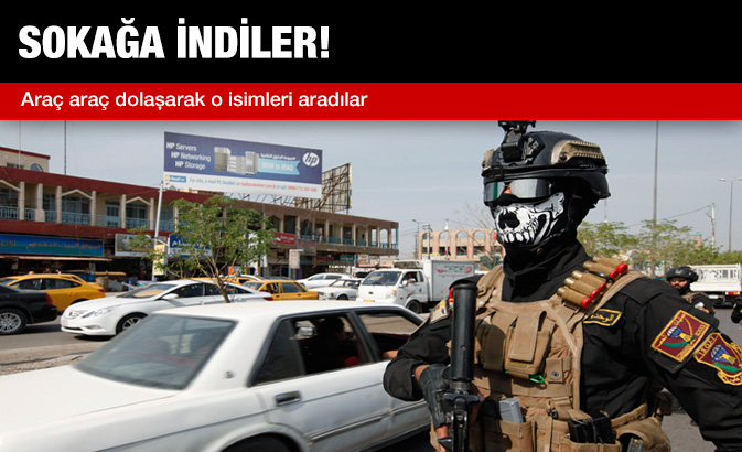 Irak'ta anti-terörist timleri sokağa indi!